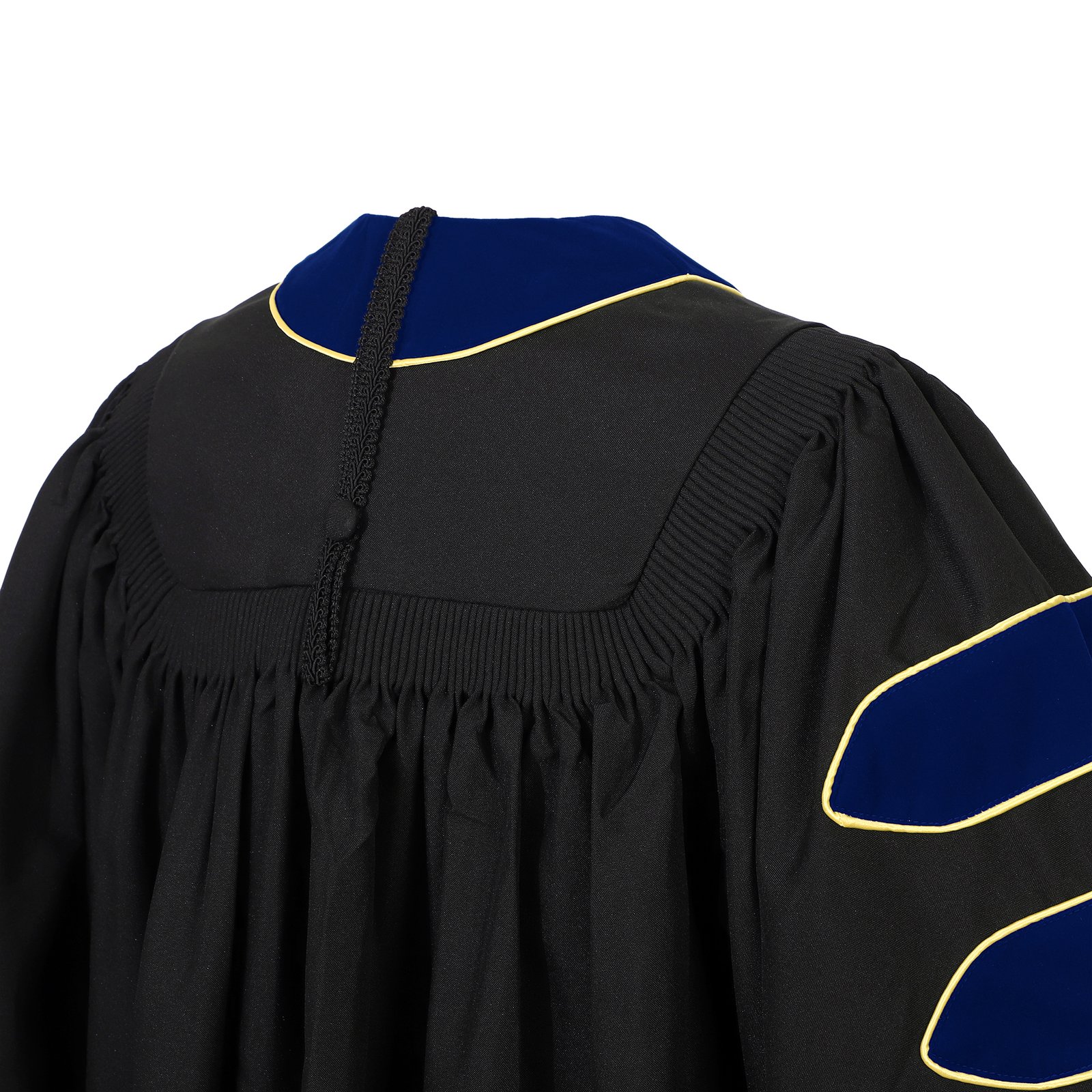 Gradwow Deluxe Doctoral Graduation Tam and Gown Royal Blue - Image 5