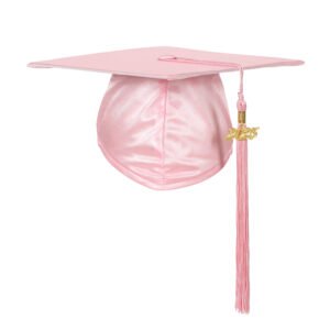 Unisex Shiny Graduation Cap with Tassel Year Charm