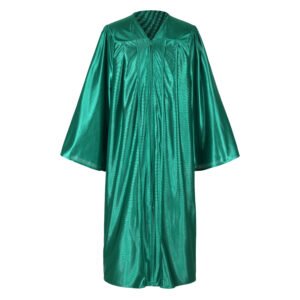 Unisex Shiny Graduation Gown only Emerald Green