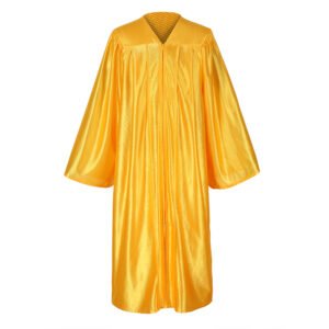 Unisex Shiny Graduation Gown only Gold