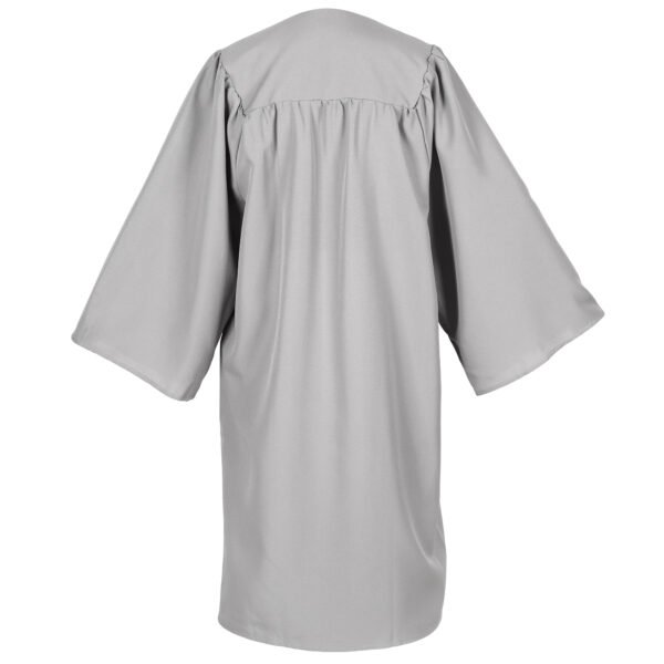 Unisex Matte Graduation Gown and Cap Set with Tassel Gray - Image 3