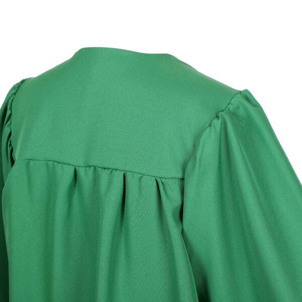 Unisex Matte Graduation Gown and Cap Set with Tassel Emerald Green - Image 5