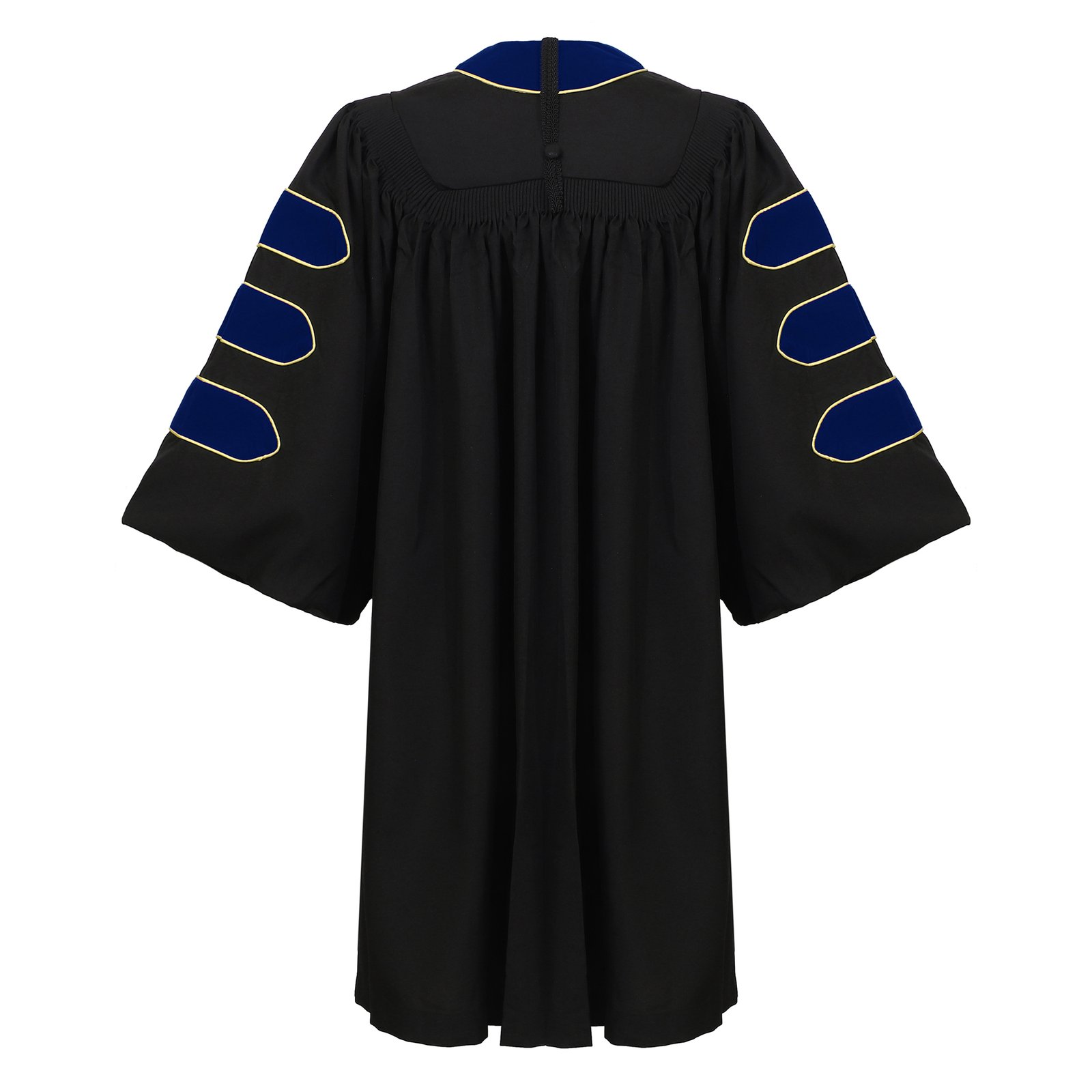 Gradwow Deluxe Doctoral Graduation Tam and Gown Royal Blue - Image 3