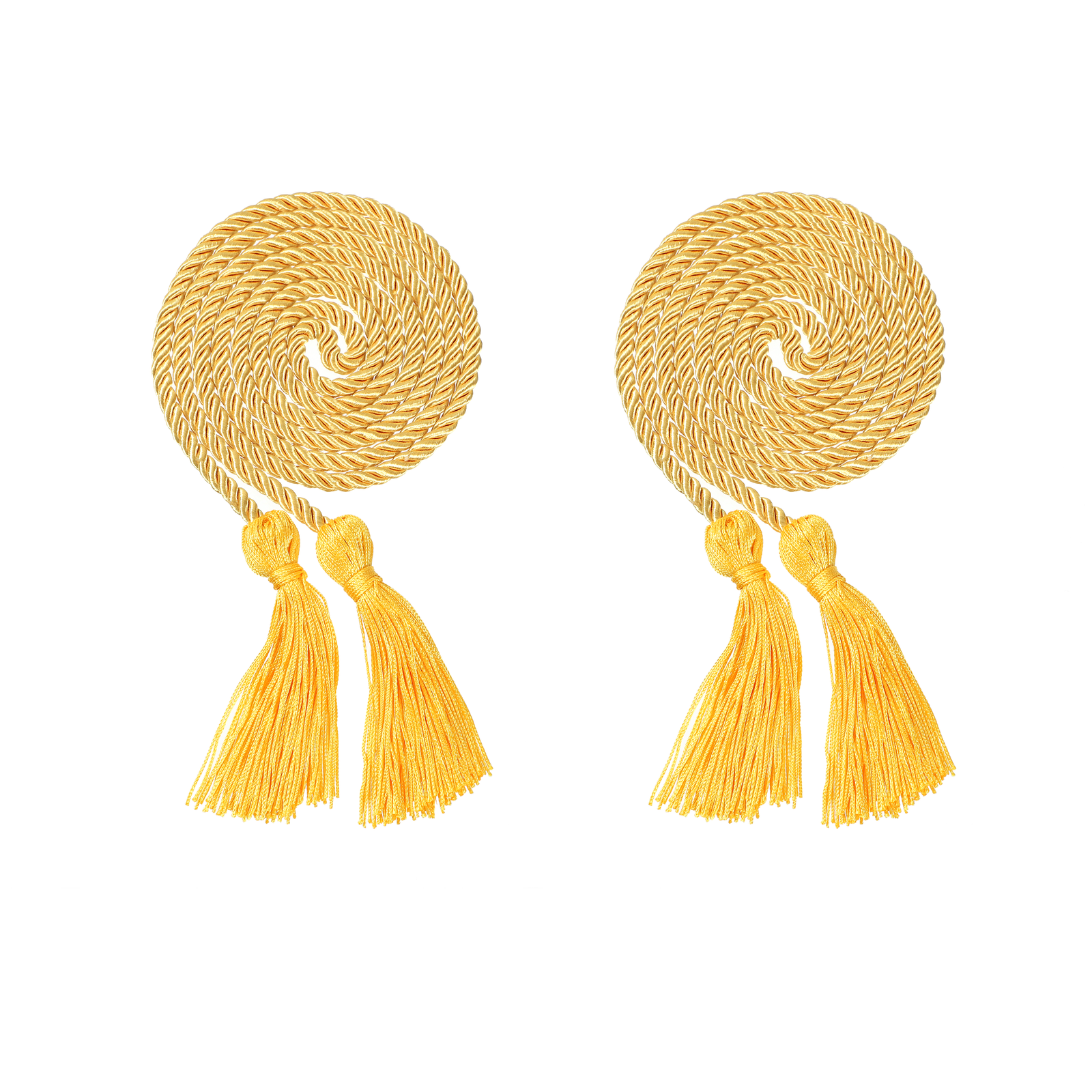 2Pcs Graduation Solid Braided Honor Cords with Tassel 68" Long
