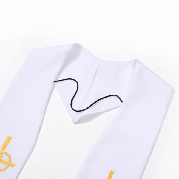 Adult Embroidery Clergy Cross Stole for Church Traditional Wedding Pastor Stole - Image 3