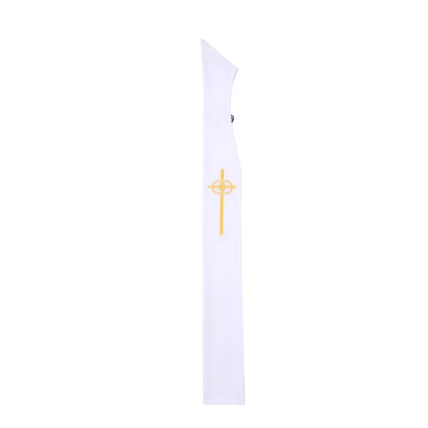Adult Embroidery Clergy Cross Stole for Church Traditional Wedding Pastor Stole - Image 6