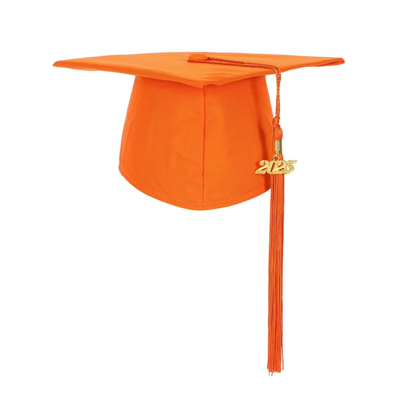 Matte Kindergarten Preschool Graduation Gown and Cap Set with Year Tassel Orange - Image 6