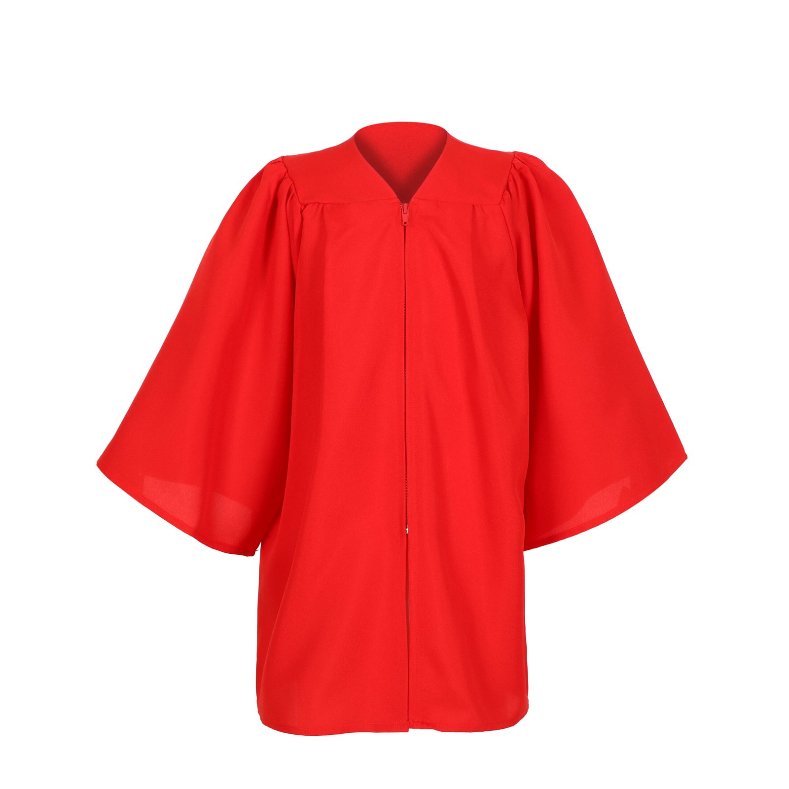 Unisex Kids Matte Graduation Gown Only Red