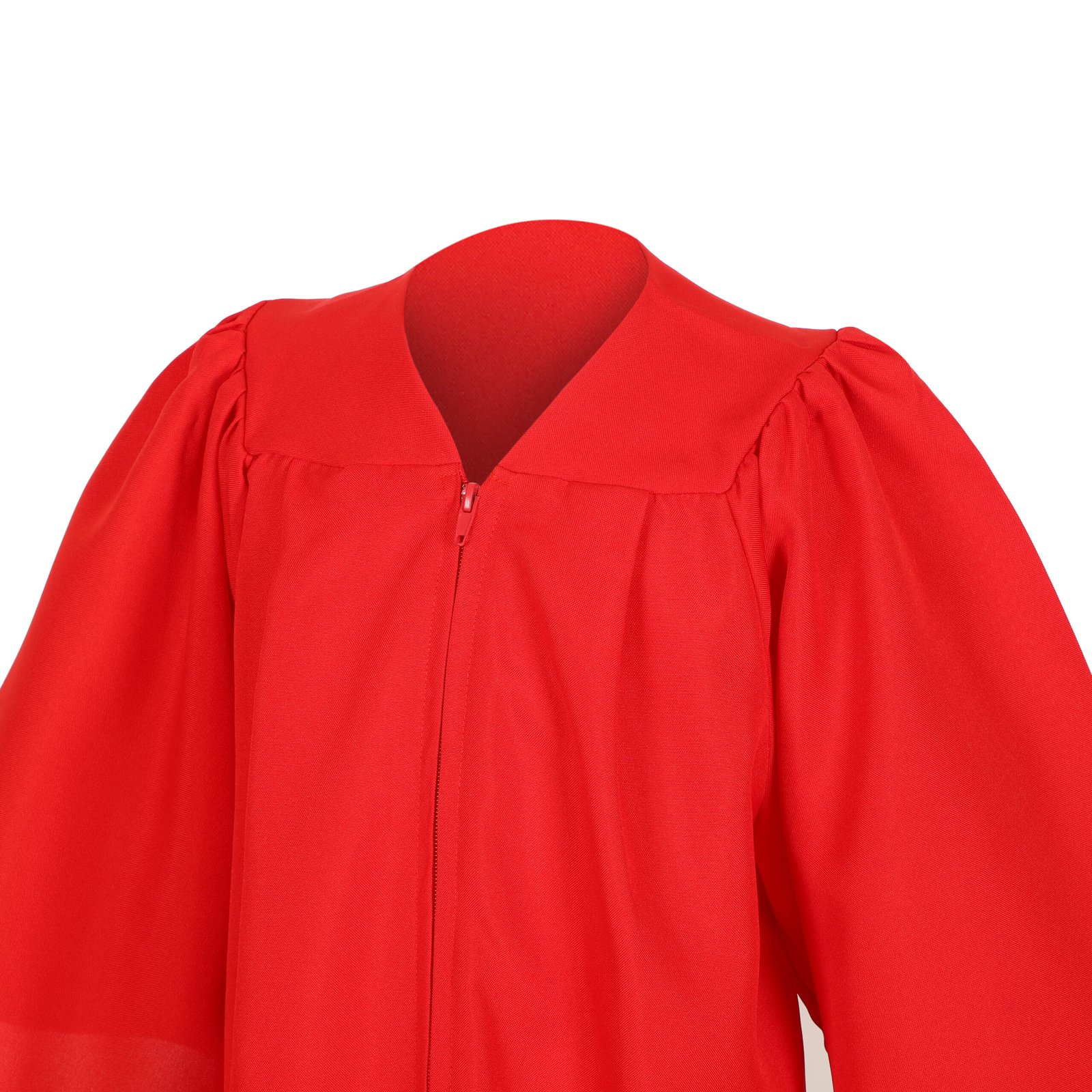 Unisex Kids Matte Graduation Gown Only Red - Image 3