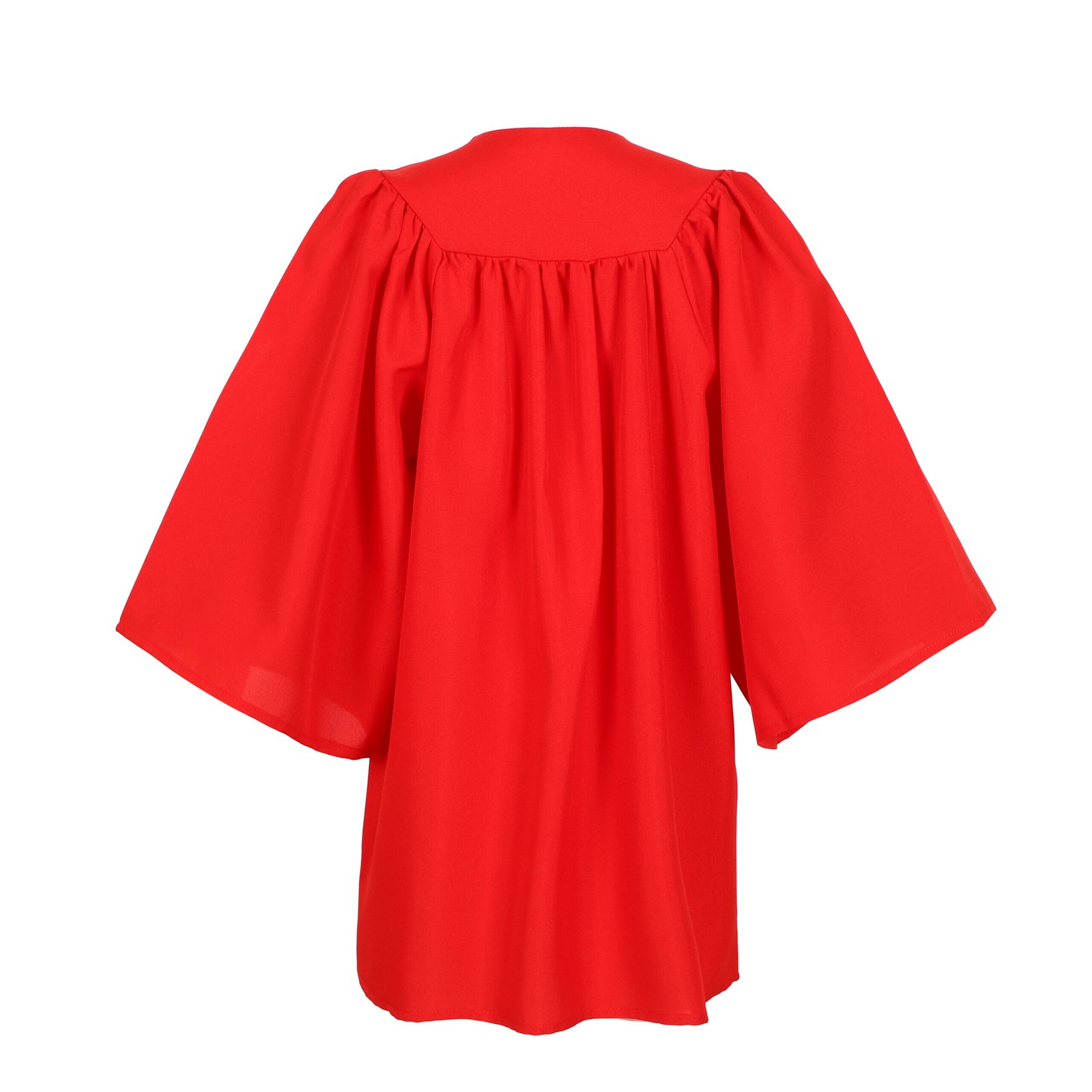 Unisex Kids Matte Graduation Gown Only Red - Image 2