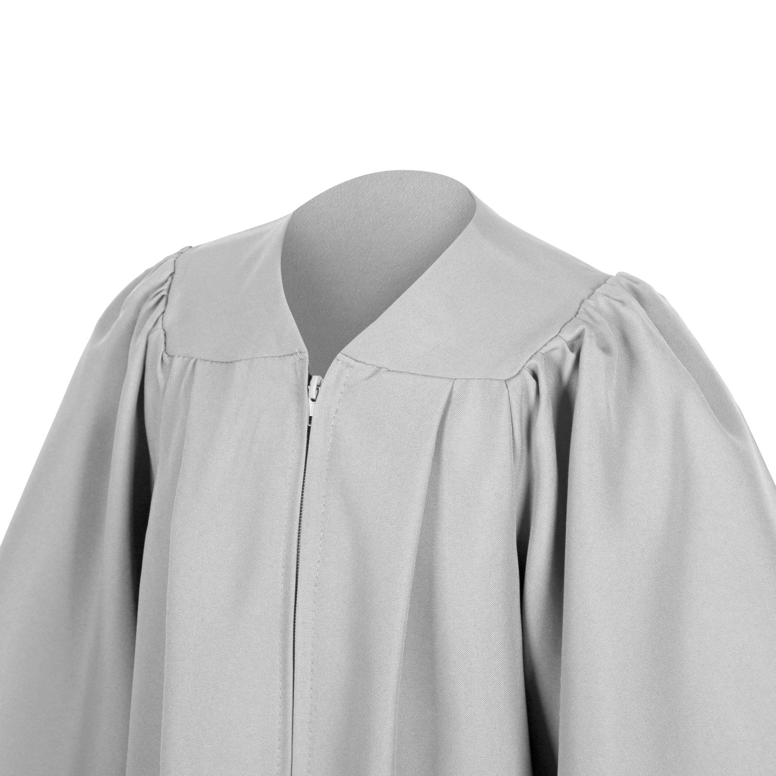 Unisex Kids Matte Graduation Gown Only Gray - Image 3