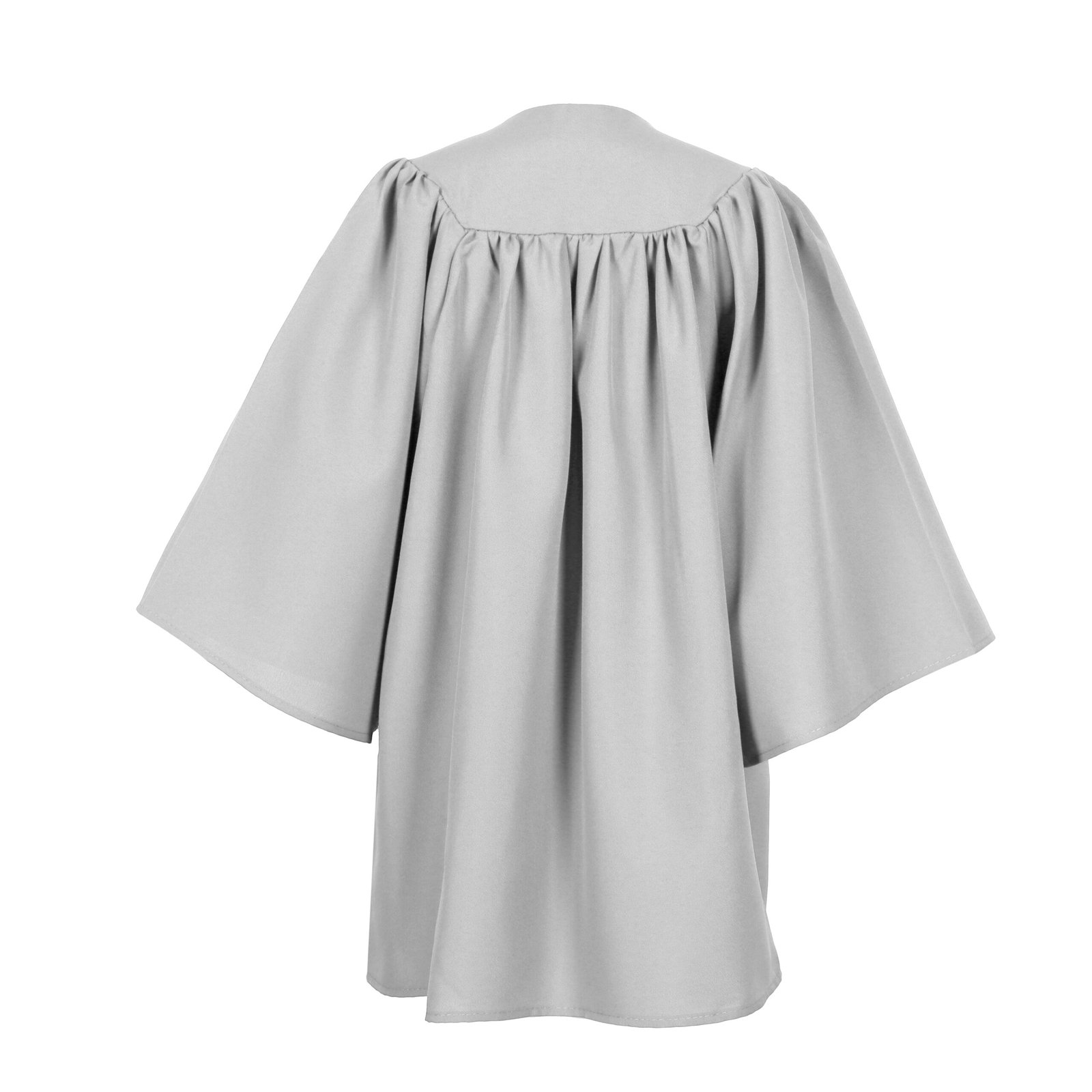 Unisex Kids Matte Graduation Gown Only Gray - Image 2