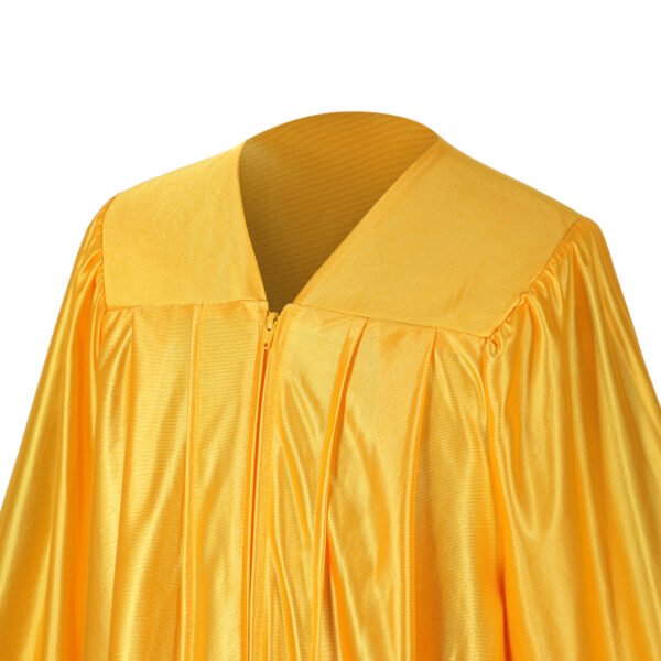 Unisex Shiny Graduation Gown only Gold - Image 3