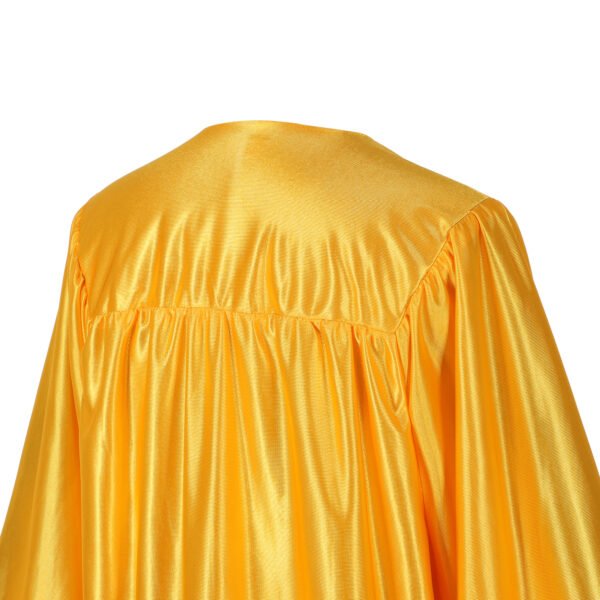 Unisex Shiny Graduation Gown only Gold - Image 4