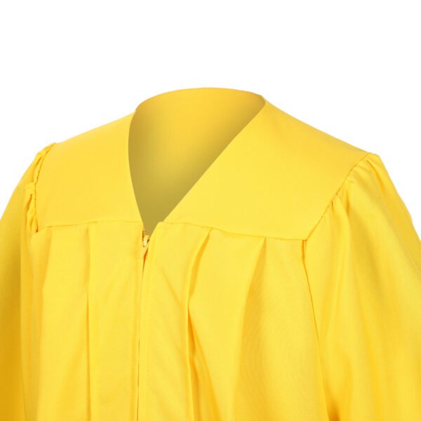 Unisex Matte Graduation Gown Only Gold - Image 3
