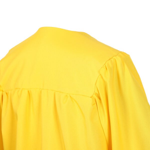 Unisex Matte Graduation Gown Only Gold - Image 4