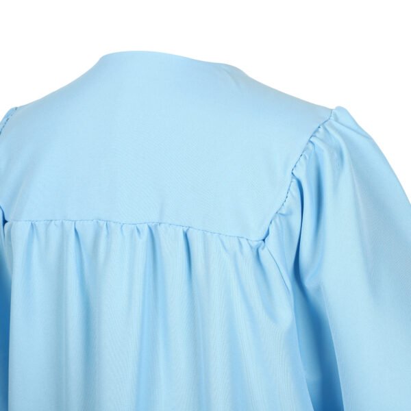 Unisex Matte Graduation Gown Only Sky Blue - Image 4