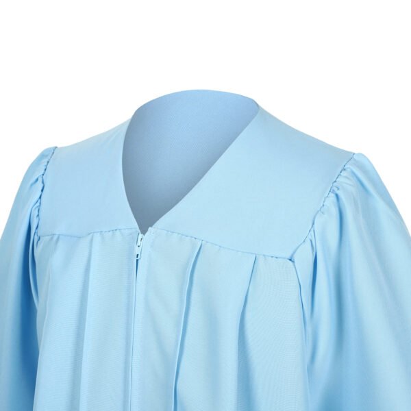 Unisex Matte Graduation Gown Only Sky Blue - Image 3
