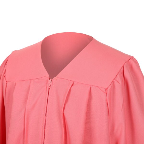 Unisex Matte Graduation Gown Only Pink - Image 4