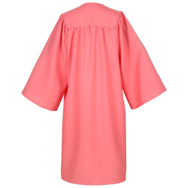 Unisex Matte Graduation Gown Only Pink - Image 2