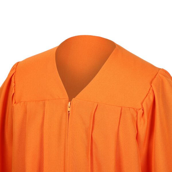 Unisex Matte Graduation Gown Only Orange - Image 3