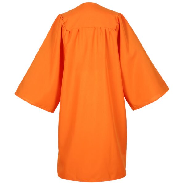 Unisex Matte Graduation Gown Only Orange - Image 2