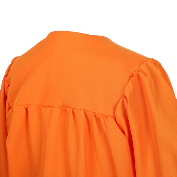 Unisex Matte Graduation Gown Only Orange - Image 4