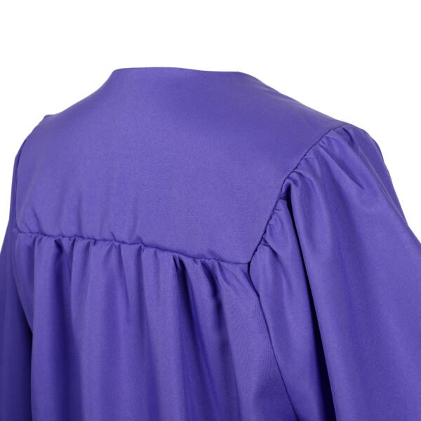 Unisex Matte Graduation Gown Only Purple - Image 4