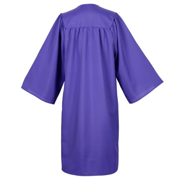 Unisex Matte Graduation Gown Only Purple - Image 2