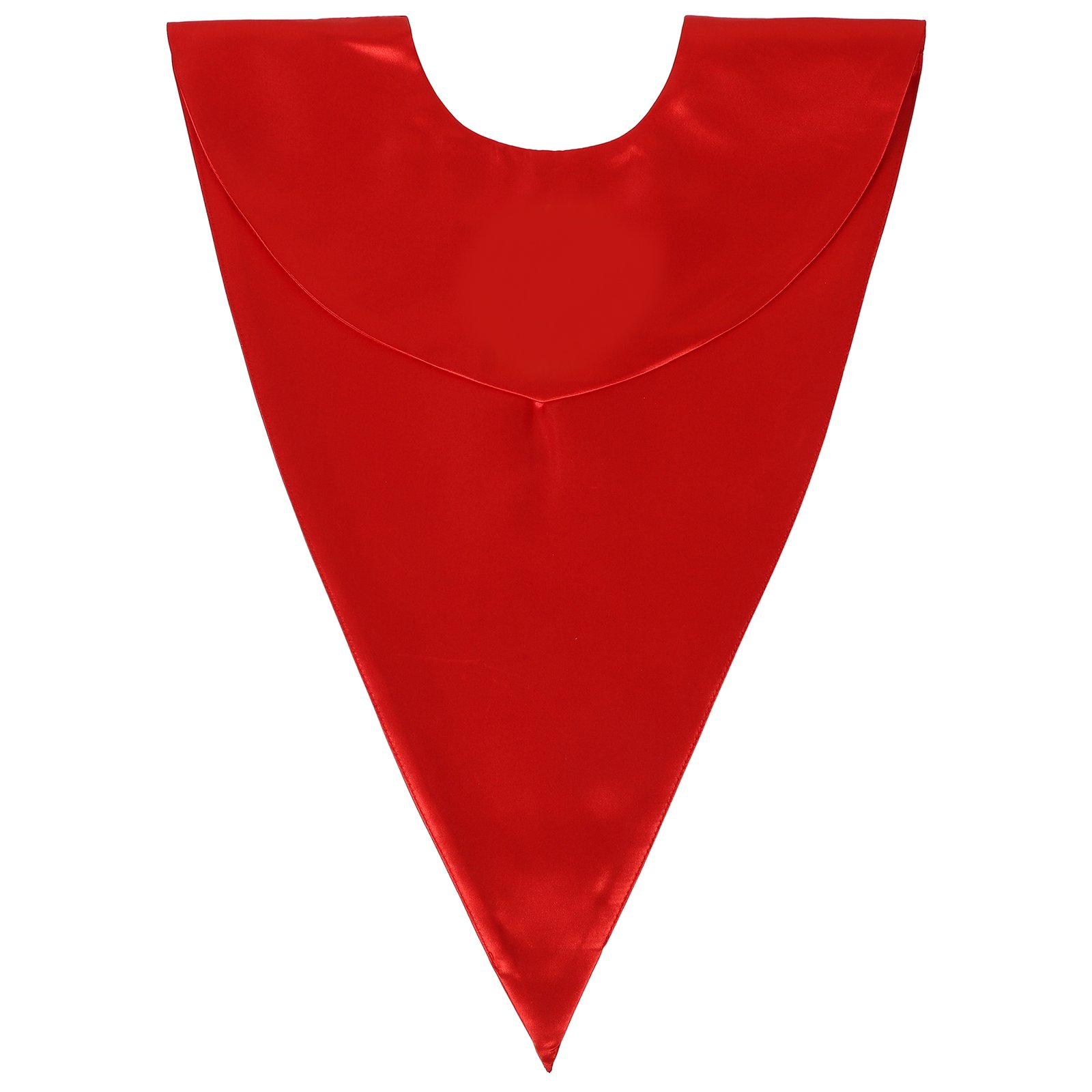 Unisex V-Shape Church Choir Stole with Embroidered Cross Solid Color - Image 3