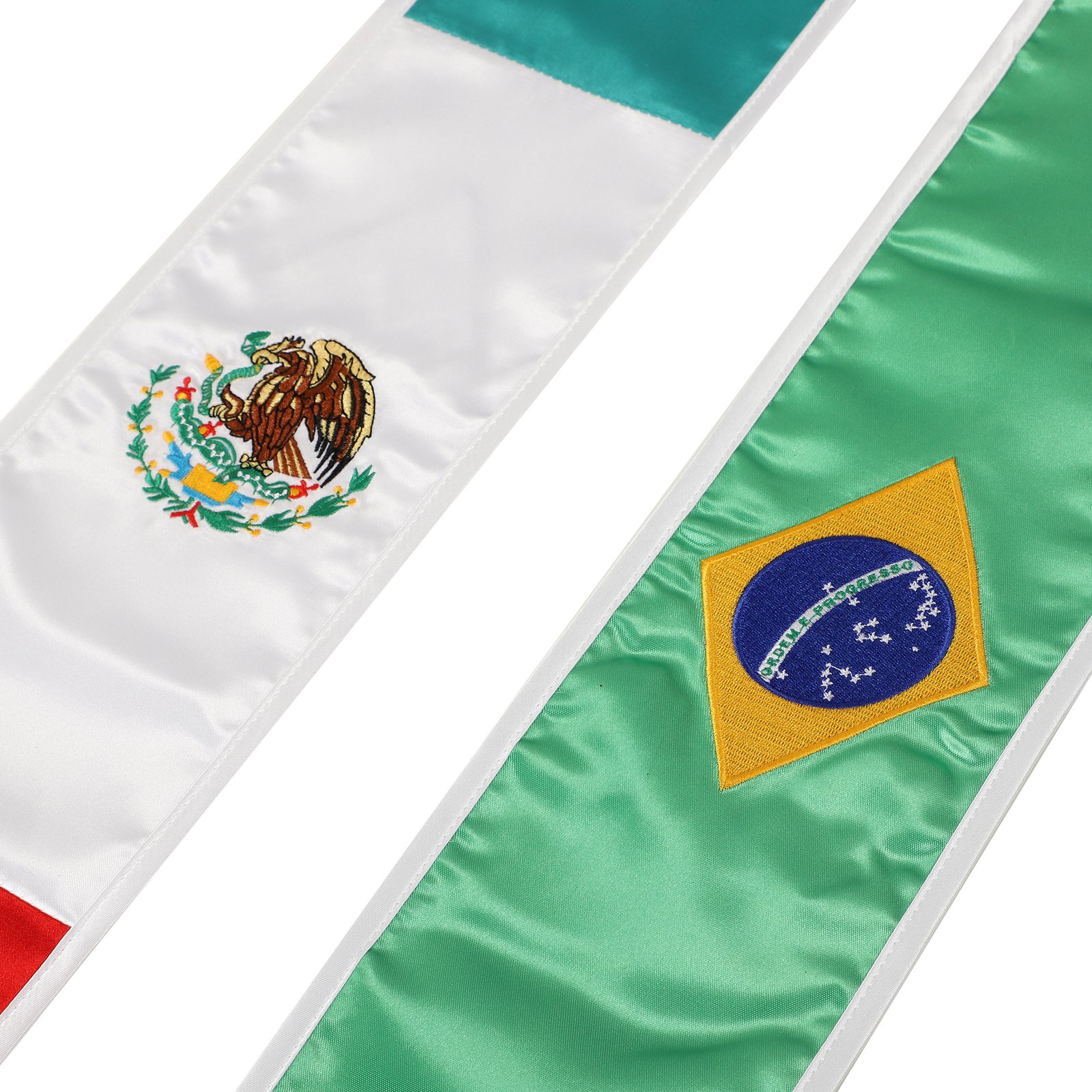 Graduation Stole Country Flag Embroidered Sash for International Students 72” Long - Image 4