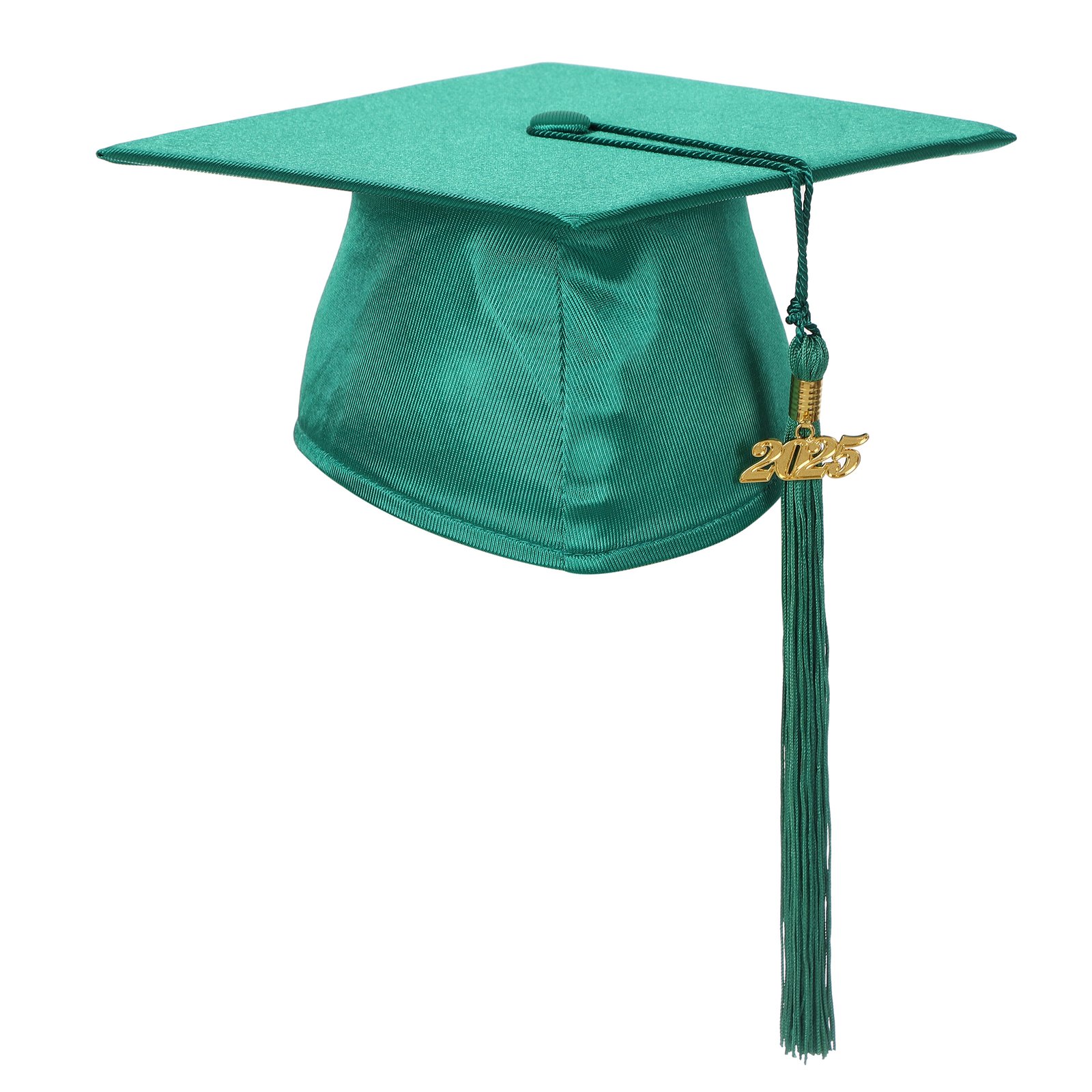 Shiny Preschool Kindergarten Graduation Cap Gown with Year Tassel Package Emerald Green - Image 6
