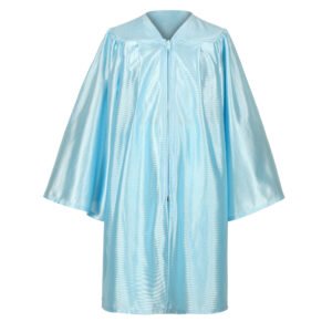 Shiny Preschool Kindergarten Graduation Gown only Sky Blue