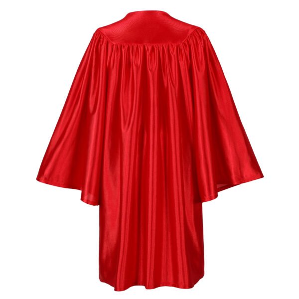 Shiny Preschool Kindergarten Graduation Gown only Red - Image 2