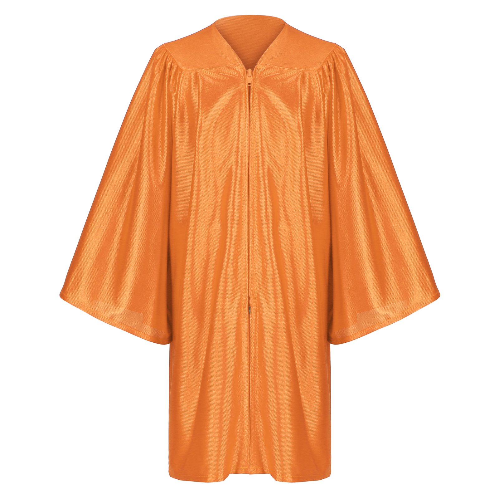 Shiny Preschool Kindergarten Graduation Cap Gown with Year Tassel Package Orange - Image 2