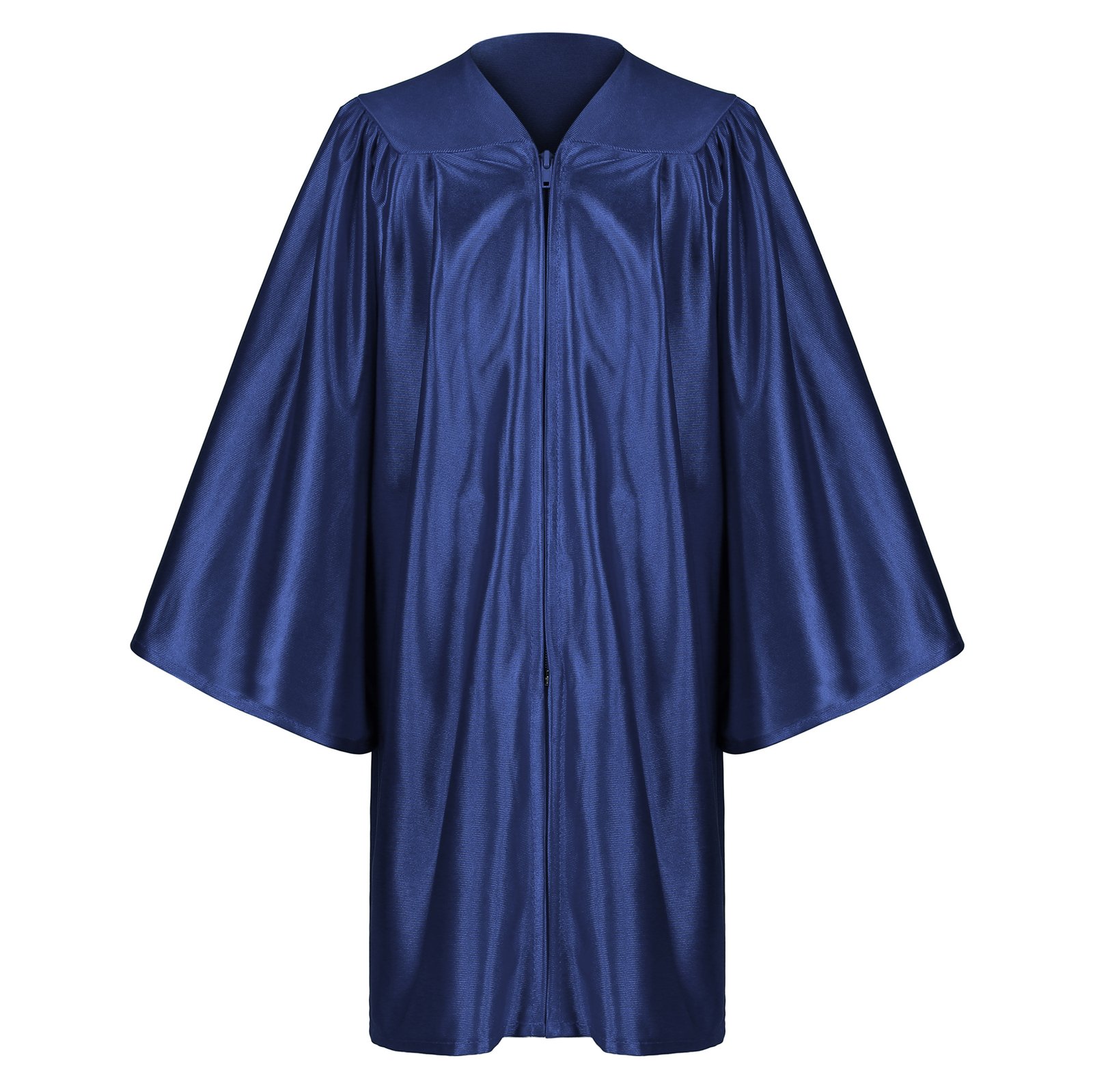 Shiny Preschool Kindergarten Graduation Gown only Navy Blue