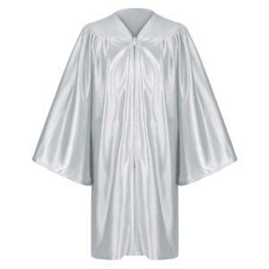 Shiny Preschool Kindergarten Graduation Gown only Gray