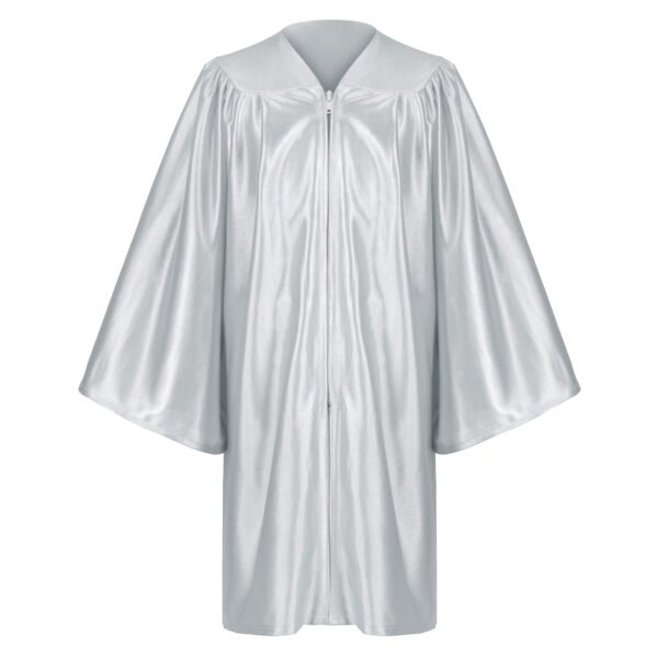 Shiny Preschool Kindergarten Graduation Gown only Gray