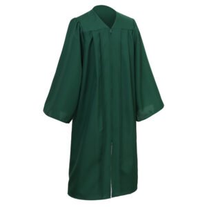 Unisex Matte Graduation Gown Only Forest Green