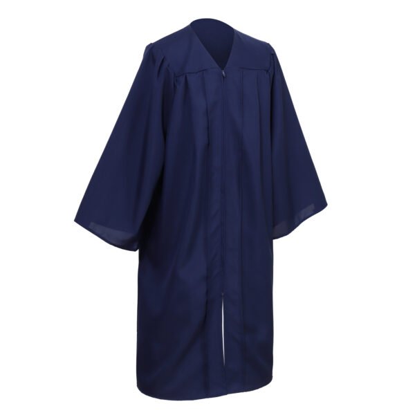 Unisex Matte Graduation Gown Only Navy Blue