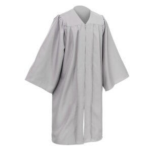 Unisex Matte Graduation Gown Only Gray