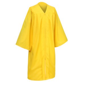 Unisex Matte Graduation Gown Only Gold