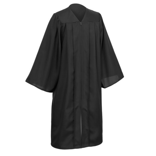 Unisex Matte Graduation Gown Only Black