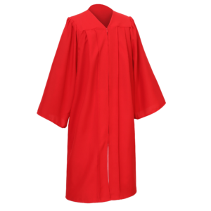 Unisex Matte Graduation Gown Only Red